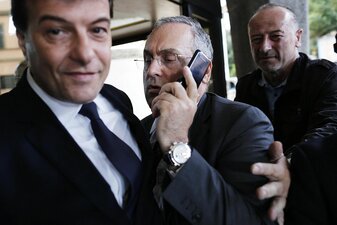 Die Ermittlungen richten sich Berichten zufolge unter anderem gegen den Präsidenten von Lazio Rom, Claudio Lotito (M). Die Ermittlungen richten sich Berichten zufolge unter anderem gegen den Präsidenten von Lazio Rom, Claudio Lotito (M).