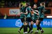 Tabea Wassmuth (l-r), Torschützin Sydney Lohmann, Sara Däbritz und Jule Brand bejubeln den Treffer zur 1:0-Führung.