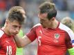 Christian Fuchs (r) hat seine Nationalmannschafts-Karriere beendet. Foto: Peter Kneffel
<br>
<br>
<br>dpa-infocom GmbH