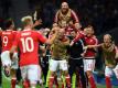 Wales steht im Halbfinale der Europameisterschaft (Quelle: SID-IMAGES/AFP)
