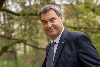 Großer Fan des FC Bayern München: Bayerns Ministerpräsident Markus Söder. Großer Fan des FC Bayern München: Bayerns Ministerpräsident Markus Söder.