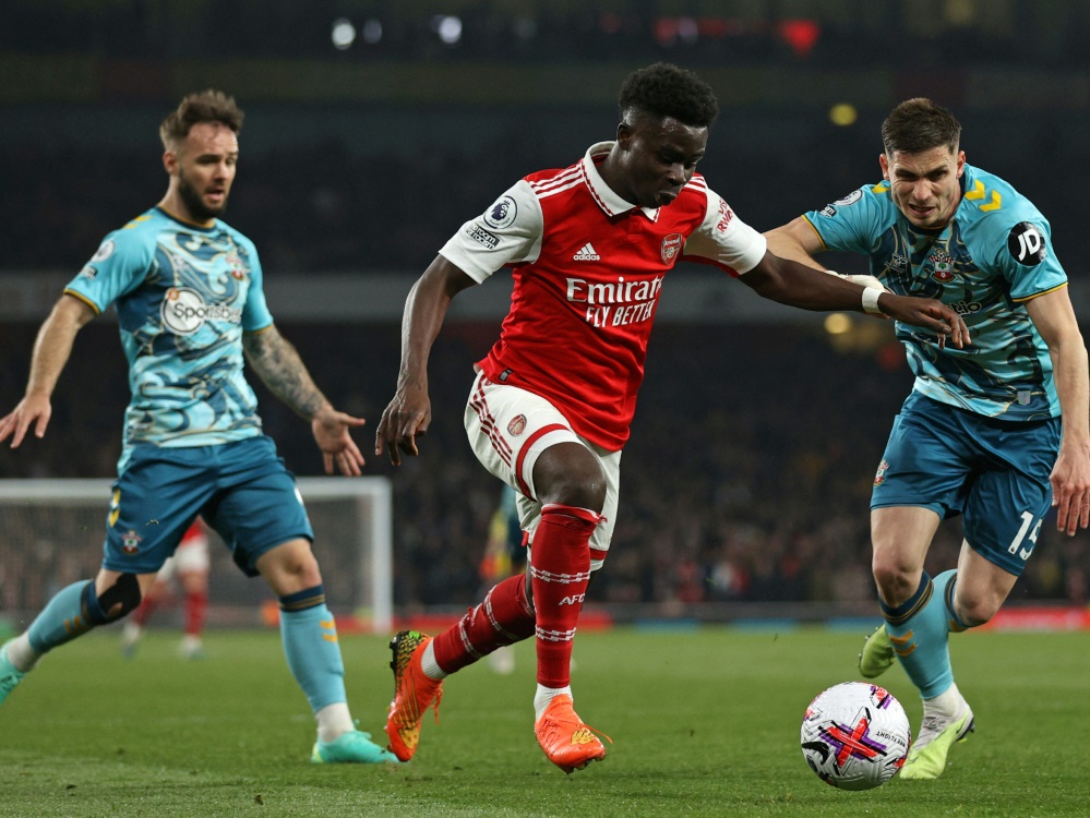 Gegen Schlusslicht Southampton: Arsenal patzt im Titelrennen