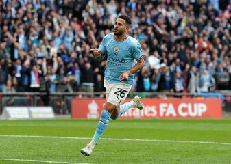 Citys Matchwinner Riyad Mahrez. Citys Matchwinner Riyad Mahrez.