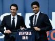 Trainer Unai Emery (l.) mit Klub-Boss Nasser Al-Khelaifi (Quelle: SID-IMAGES)
