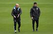 City-Coach Pep Guardiola (l) und Co-Trainer Mikel Arteta im September 2019.