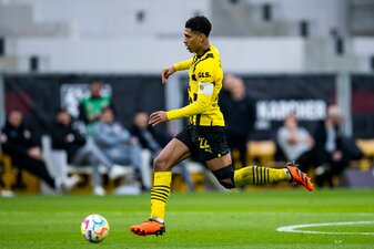 Jude Bellingham trifft mit dem BVB auf Bochum. Jude Bellingham trifft mit dem BVB auf Bochum.