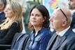 Außenministerin Annalena Baerbock und DFB-Präsident Bernd Neuendorf beim WM-Kick-Off im Auswärtigen Amt.