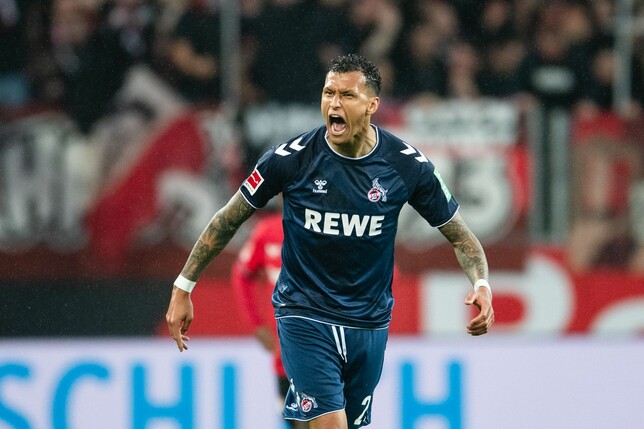 Mit seinem Doppelpack verhalf Davie Selke dem 1. FC Köln zu drei Punkten in Leverkusen.