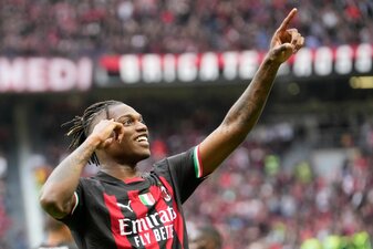 War im Champions-League-Viertelfinale der Heilsbringer für Milan: Rafael Leao. War im Champions-League-Viertelfinale der Heilsbringer für Milan: Rafael Leao.