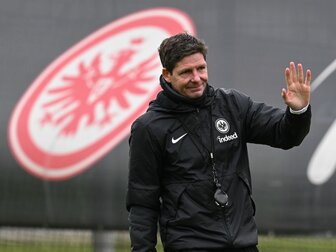 Verabschiedet sich aus Frankfurt: Trainer Oliver Glasner. Verabschiedet sich aus Frankfurt: Trainer Oliver Glasner.