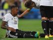 Jérôme Boateng hat sich einen Muskelbündelriss im rechten Oberschenkel zugezogen. Foto: Peter Kneffel
<br>dpa-infocom GmbH