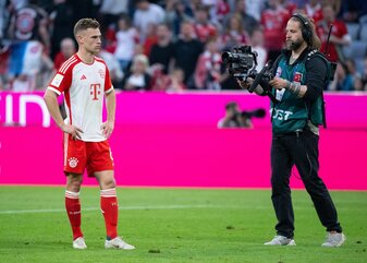Joshua Kimmich von München nach dem Spiel. Joshua Kimmich von München nach dem Spiel.