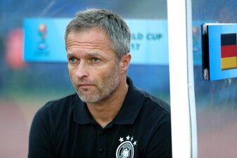 Christian Wück ist der Trainer des U17-Teams. Christian Wück ist der Trainer des U17-Teams.