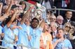 Manchester City machte auf dem Weg zum Triple den zweiten Titelgewinn perfekt.