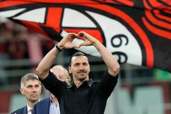 Sagt Ciao: Zlatan Ibrahimovic vom AC Mailand. Sagt Ciao: Zlatan Ibrahimovic vom AC Mailand.
