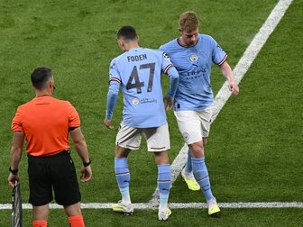 Wie 2021: De Bruyne im CL-Finale verletzt ausgewechselt Wie 2021: De Bruyne im CL-Finale verletzt ausgewechselt