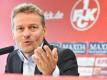 Der Vorstandsvorsitzende des 1. FCK, Thomas Gries, teilte mit, dass es einen neuen Hauptsponsor gibt. Foto: Uwe Anspach/dpa