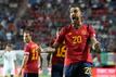 Joselu aus Spanien jubelt über sein Tor zum 2:1.