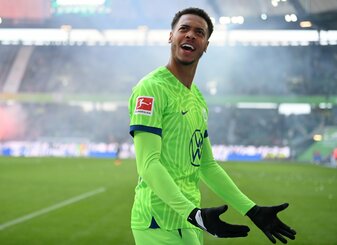 Sind wir gut oder nicht? Der VfL Wolfsburg und Felix Nmecha stehen nach dem 6:0 gegen den SC Freiburg in der True Form-Tabelle der deutschen Profiligen vorn und damit vor dem FC Bayern. Foto: Stuart F Sind wir gut oder nicht? Der VfL Wolfsburg und Felix Nmecha stehen nach dem 6:0 gegen den SC Freiburg in der True Form-Tabelle der deutschen Profiligen vorn und damit vor dem FC Bayern. Foto: Stuart F