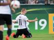 Philipp Ochs bejubelt sein Tor zum 1:0 gegen die Niederlande. Foto: Deniz Calagan
<br>dpa-infocom GmbH