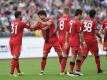 Kevin Volland (l.) trifft doppelt gegen Koblenz (Quelle: SID-IMAGES/PIXATHLON)