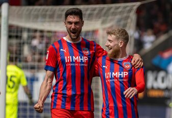 Sollen auch in der Bundesliga für Heidenheim für Furore sorgen: Tim Kleindienst (l) und Jan-Niklas Beste. Sollen auch in der Bundesliga für Heidenheim für Furore sorgen: Tim Kleindienst (l) und Jan-Niklas Beste.