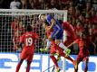 Gary Cahill köpfte in der 10. Minute den Siegtreffer für den FC Chelsea. Foto: Mike Nelson
<br>
<br>
<br>dpa-infocom GmbH