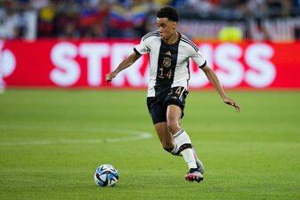Jamal Musiala am Ball. Jamal Musiala am Ball.