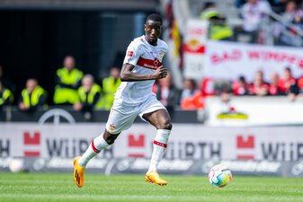 Stuttgarts Serhou Guirassy zeigte sich im Testspiel bei Sheffield United treffsicher. Stuttgarts Serhou Guirassy zeigte sich im Testspiel bei Sheffield United treffsicher.