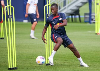Wird RB Leipzig mehrere Wochen fehlen: Amadou Haidara. Wird RB Leipzig mehrere Wochen fehlen: Amadou Haidara.