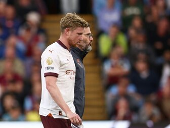 Wieder der Oberschenkel: De Bruyne fehlt "ein paar Wochen" Wieder der Oberschenkel: De Bruyne fehlt "ein paar Wochen"