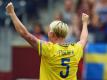 Nilla Fischer erzielt das goldene Tor für Schweden (Quelle: SID)
<br>© 2016 SID