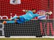 Real Madrids Keeper Francisco Casilla verhindert mit seiner Parade ein Tor für die Bayern. Foto: Justin Lane
<br>dpa-infocom GmbH