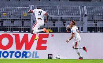 Jean-Philippe Mateta (l) spielte bereits für den FSV Mainz 05 in der Bundesliga. Jean-Philippe Mateta (l) spielte bereits für den FSV Mainz 05 in der Bundesliga.
