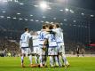 Der SC Paderborn holt den ersten Saisonsieg (Quelle: pixathlon/SID-IMAGES)
<br>© 2016 SID