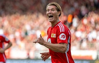 Mit drei Toren der überragende Unioner beim Sieg gegen Mainz: Kevin Behrens. Mit drei Toren der überragende Unioner beim Sieg gegen Mainz: Kevin Behrens.