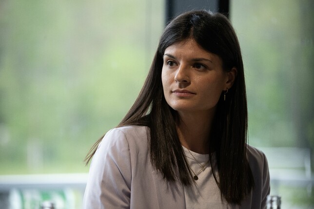 Die Technische Direktorin bei Eintracht Frankfurts Frauen: Katharina Kiel.