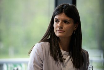 Die Technische Direktorin bei Eintracht Frankfurts Frauen: Katharina Kiel. Die Technische Direktorin bei Eintracht Frankfurts Frauen: Katharina Kiel.