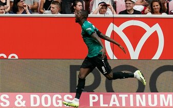 Traf gegen den FSV Mainz 05 dreifach: Stuttgarts Serhou Guirassy. Traf gegen den FSV Mainz 05 dreifach: Stuttgarts Serhou Guirassy.