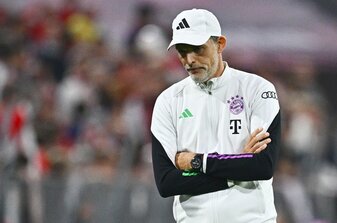 Bayern-Trainer Thomas Tuchel ist gegen Man United gesperrt. Bayern-Trainer Thomas Tuchel ist gegen Man United gesperrt.