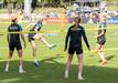 Die DFB-Frauen beim Training in Frankfurt.