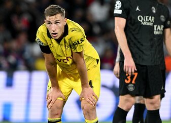 Nico Schlotterbeck und der BVB konnten gegen Paris Saint-Germain nicht gewinnen. Nico Schlotterbeck und der BVB konnten gegen Paris Saint-Germain nicht gewinnen.