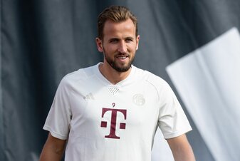 Starstürmer Harry Kane war für eine Ablöse von rund 100 Millionen Euro nach München gewechselt. Starstürmer Harry Kane war für eine Ablöse von rund 100 Millionen Euro nach München gewechselt.
