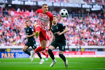 «Wir rechnen mit einer aufgeheizten Stimmung, das war letztes Jahr genauso», sagt Maximilian Eggestein vor dem Europa-League-Auftakt bei Olympiakos Piräus. «Wir rechnen mit einer aufgeheizten Stimmung, das war letztes Jahr genauso», sagt Maximilian Eggestein vor dem Europa-League-Auftakt bei Olympiakos Piräus.