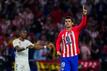 Atleticos Alvaro Morata jubelt nach dem dritten Tor seiner Mannschaft.