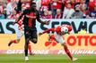 Victor Boniface (l) behielt mit Leverkusen in Mainz klar die Oberhand.