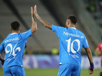 Neymar mit Torpremiere für Al-Hilal Neymar mit Torpremiere für Al-Hilal