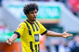 Dortmunds Karim Adeyemi ist für die U21 nominiert. Dortmunds Karim Adeyemi ist für die U21 nominiert.