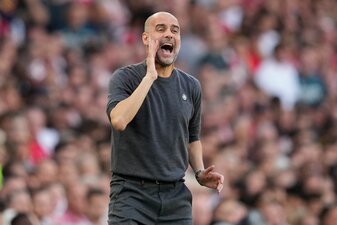 Manchester Citys Trainer Pep Guardiola wollte zu dem Streit nichts sagen. Manchester Citys Trainer Pep Guardiola wollte zu dem Streit nichts sagen.