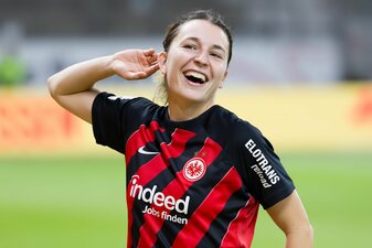 Frankfurter Matchwinnerin gegen Sparta Prag: Barbara Dunst. Frankfurter Matchwinnerin gegen Sparta Prag: Barbara Dunst.